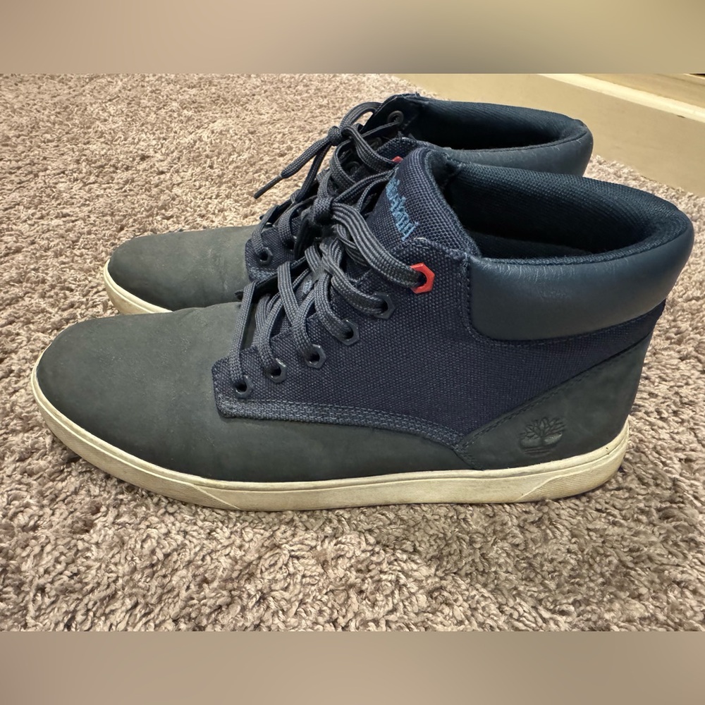 Timberland Men's Dark Blue and Black Sneakers